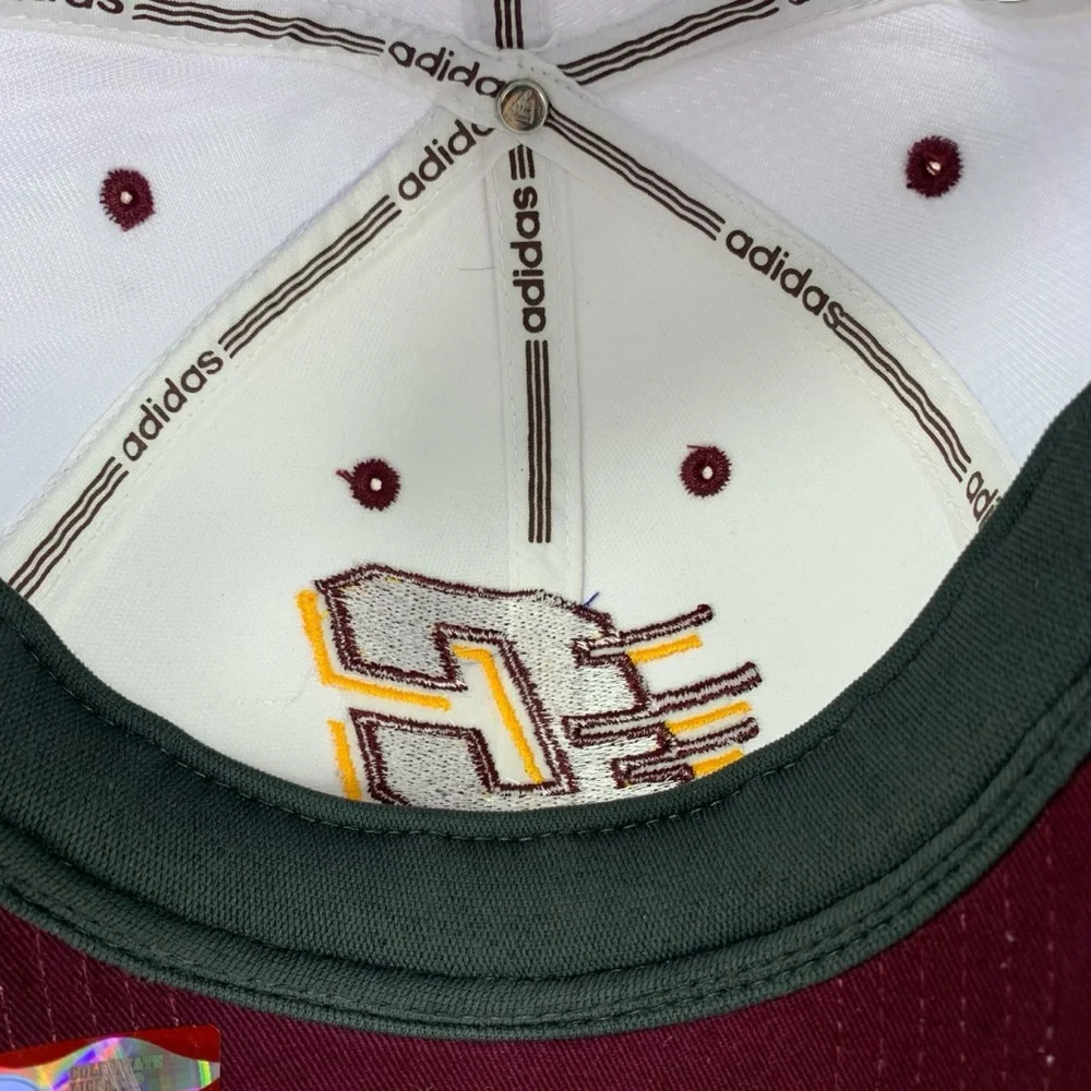 Adidas Central Michigan‎ Chippewas Hat White Adjustable CMU C Logo Cap